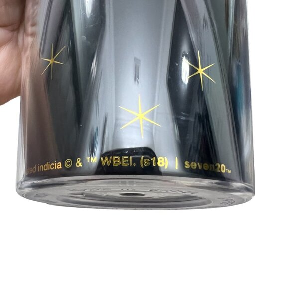 Harry Potter Hogwarts Crest Warner Bros black and gold travel tumbler cup 22 oz - Picture 6 of 12
